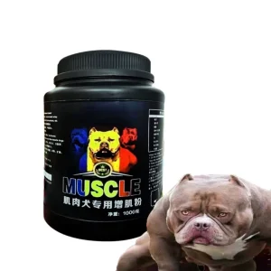 bulldog professional muscle builder whey protein powder puppies adults bully pitbull increase endurance pet dog nutrition 1kg